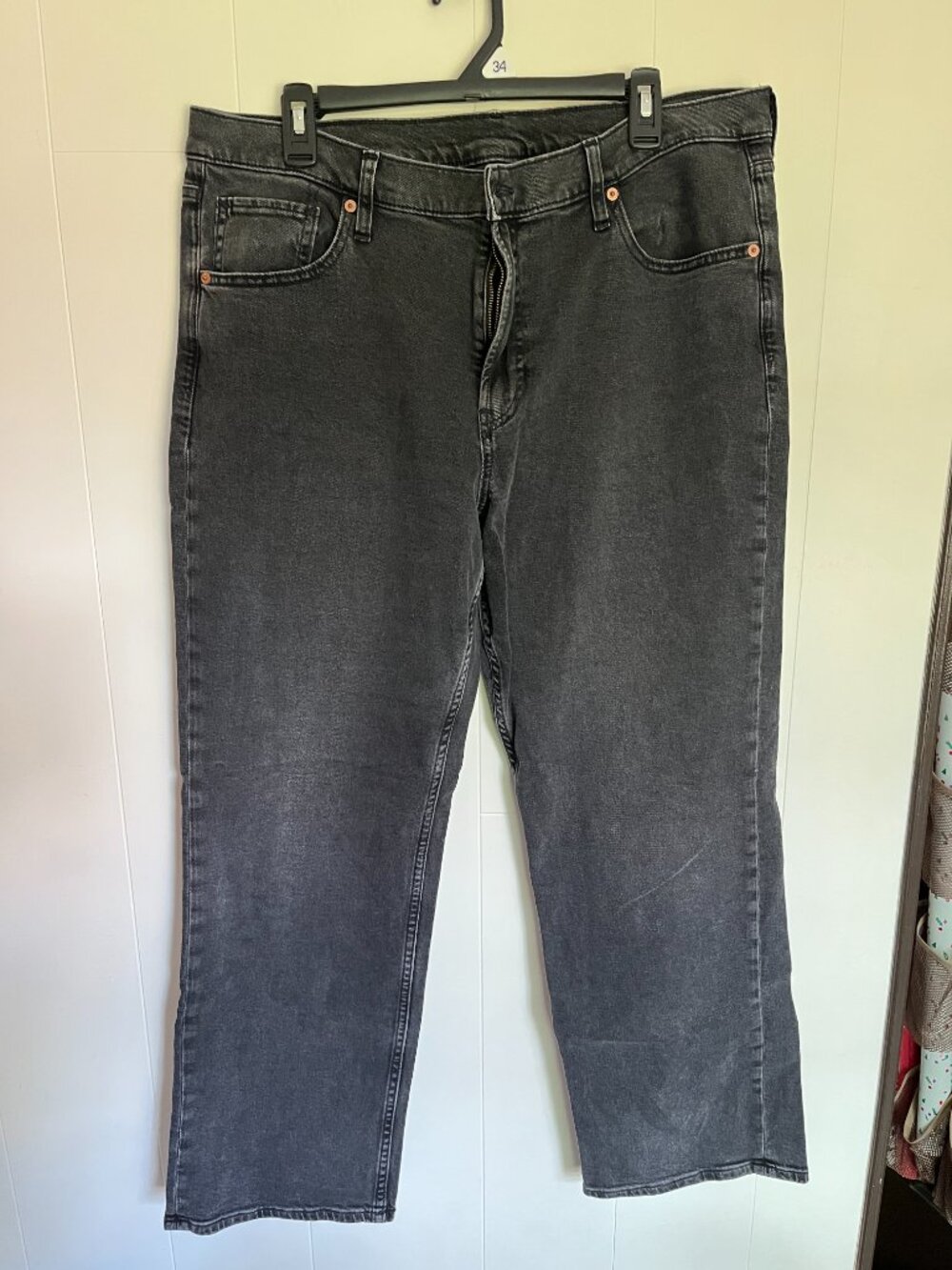 Gap 90s Fit Black Stonewashed Jeans  Size 33R
